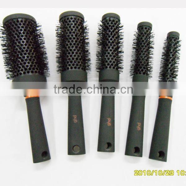 2014 new hot ceramic hair brush,nano tachnology ionic hair brushes