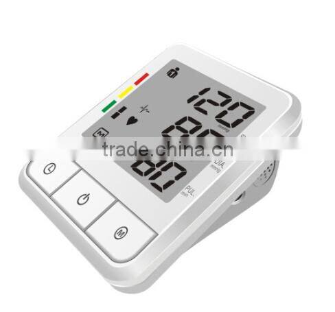 upper arm digital blood pressure monitor with big LCD display