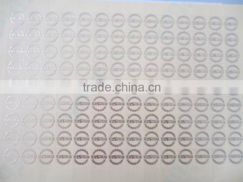 glossy finish electroform thin metal sticker; Metal Electroforming Foil Self Adhesive Label Sticker
