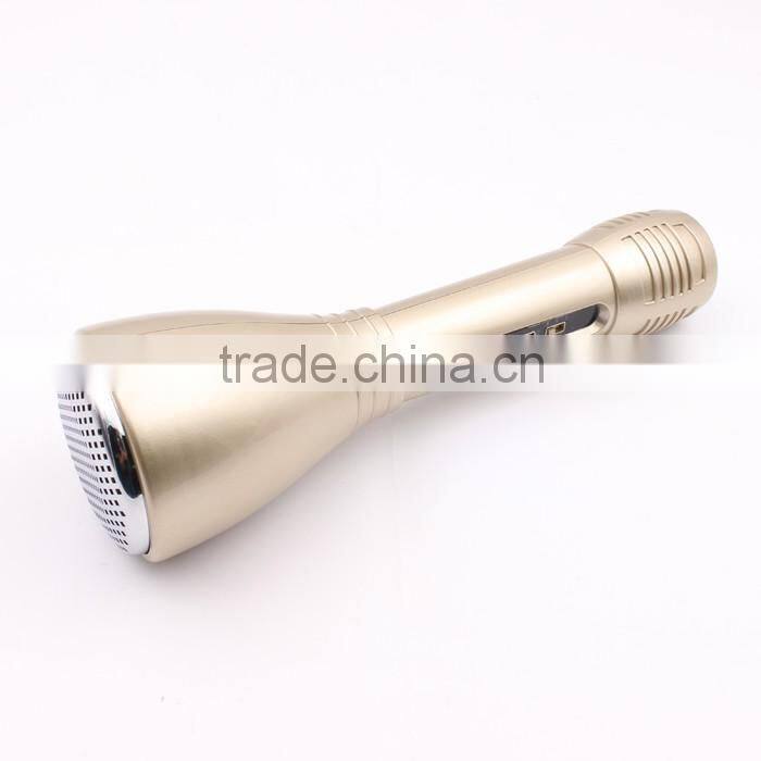 2016 newest wireless mini microphone portable speaker + Bluetooth outdoor KTV karaoke Player