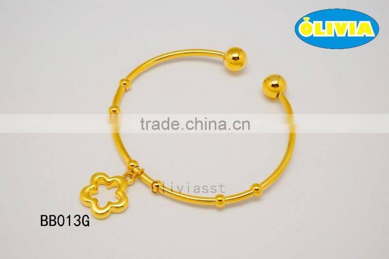 Olivia Jewelry 7in High Quality Stainless Steel Gold Design Cuff Bracelet Mens Womens Bangle Bracelet