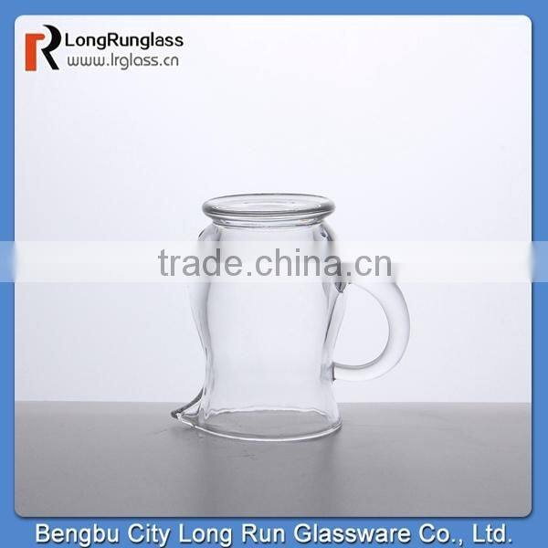 LongRun 3.8oz small glass wine decanter with handle wholesale