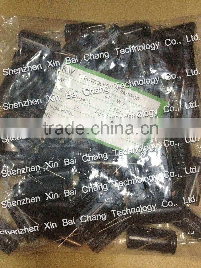 Multifunctional Low Lmpedance 1500uf 63V Electrolytic Starting Capacitor