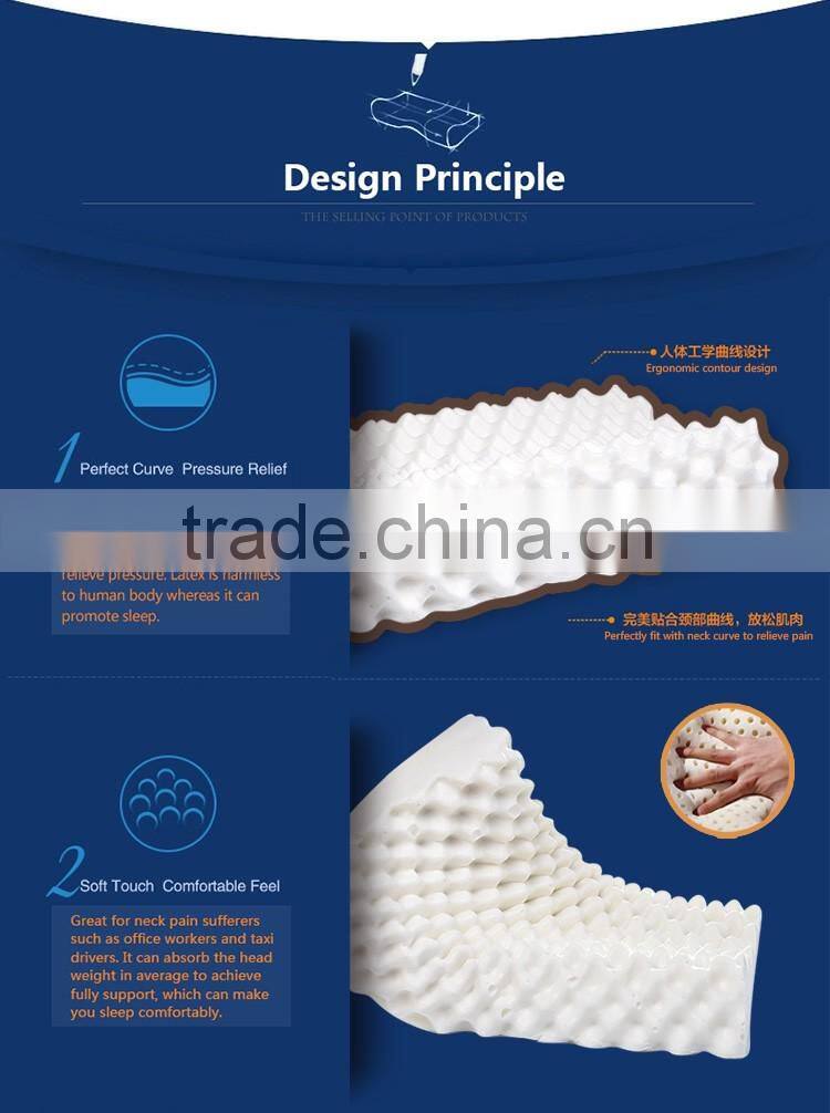 XD-KM001 china supplier massage latex pillow thailand sleep for success pillow reviews
