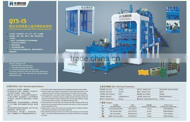 QT5-15 Machine for small business bricks machinery