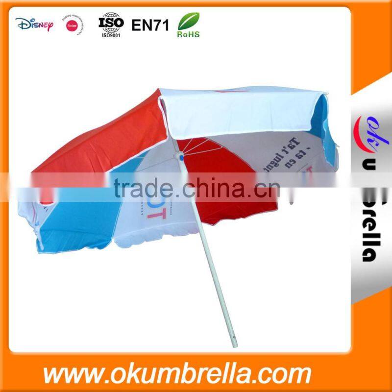 sun protection promotional beach umbrella from Shenzhen china factory