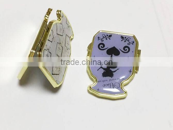 Custom promotion wholesale leather travel mirror