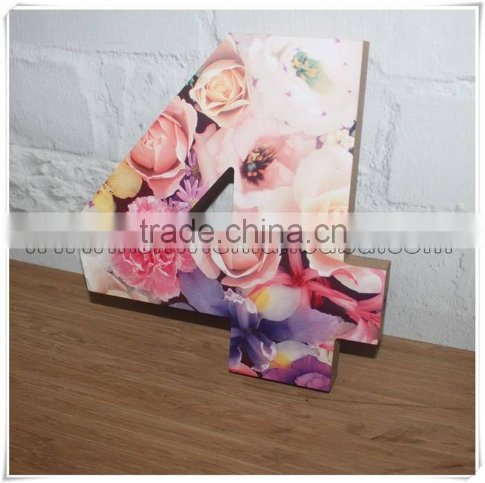 custom sublimation wood signs number/21mm MDF wood number