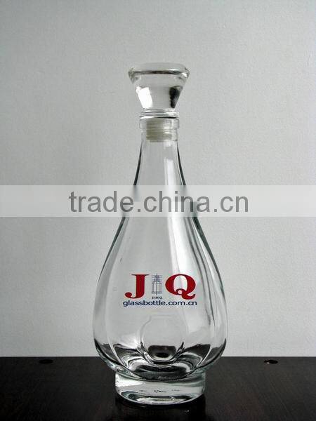 Russian Crystal Glass High White Vodka Glass Bottle 500ml/750ml/1000ml
