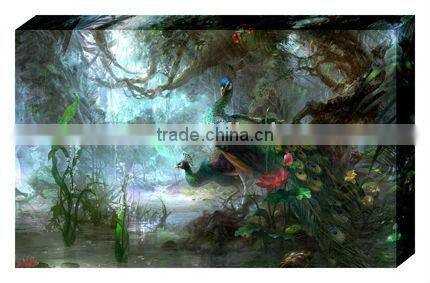 Hot! Retro seaside boat old color old oil painting style restaurant decorating supplies