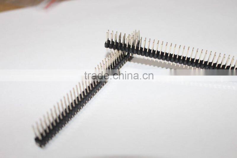 2.54mm double row pin male header connector (pin length14mm)