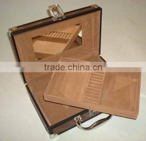 Aluminum jewelry case cosmetic beauty case