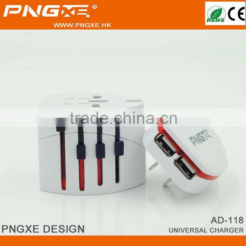 2016 PNGXE Hot selling universal micro usb wall charger for mobile phone multi port usb charger