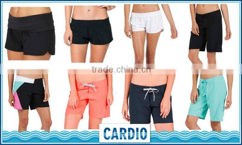 women's white color beach walking shorts