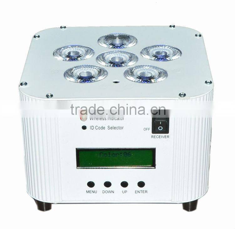 6*12W battery led par