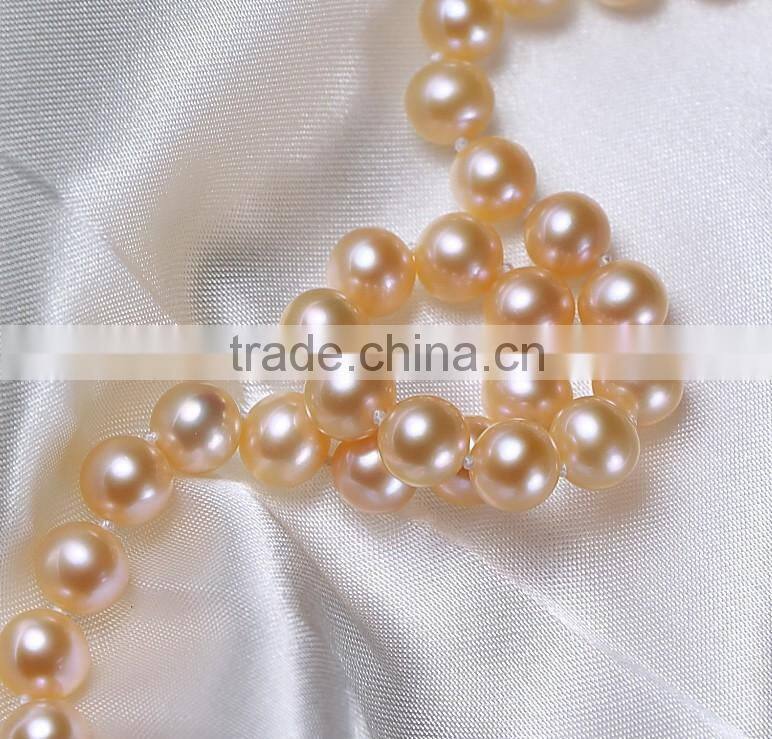 wholesale single real necklace/natural freshwater pearl marching snare