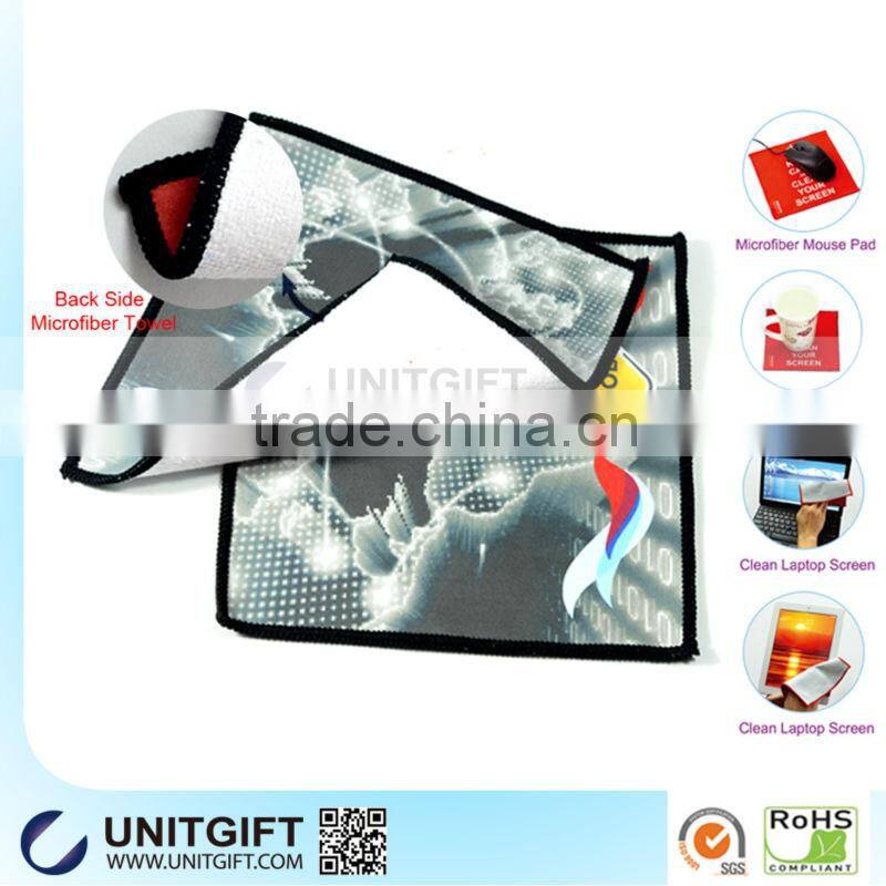 Individual package full colour print silver lens polishing cloth