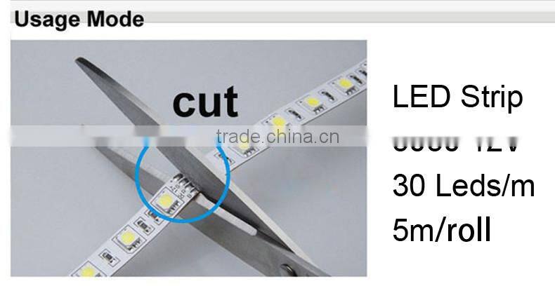 5metrs 5050 60led 14.4w 12v IP65 waterproof LED stripes