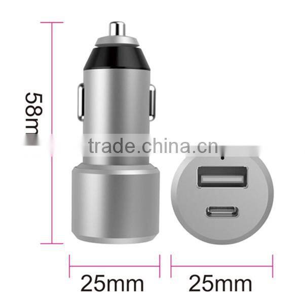 Print Mini Usb Car Charger,Protable Dual Usb Car Charger,Double Ended Usb Car Charger