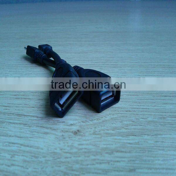 Colorful micro otg cable usb af to usb 2.0 micro adapter