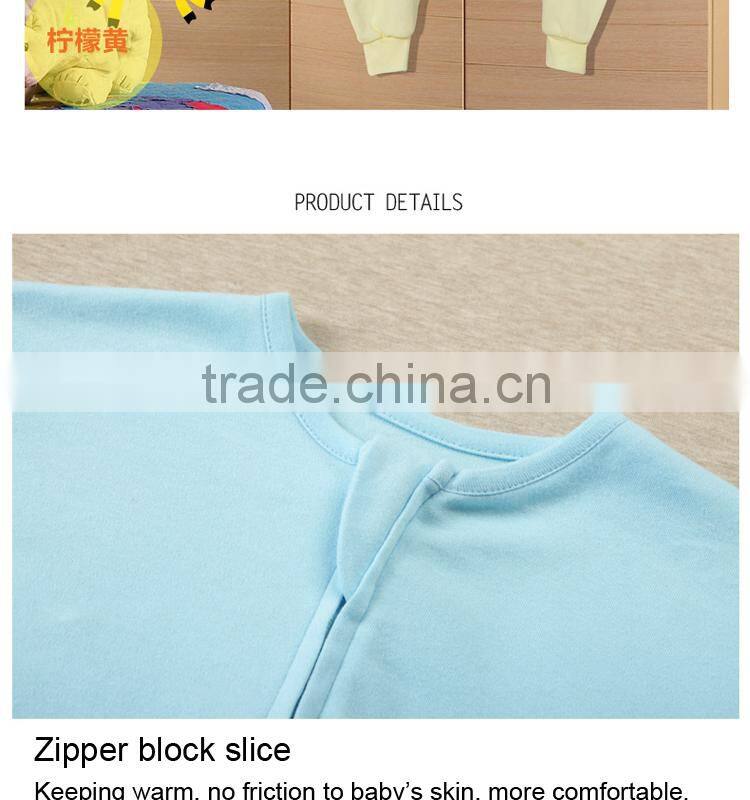 100% cotton Baby short sleeve sleeping bag for spring and summer fall pink style