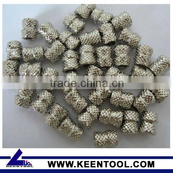 Sintered ,Vacuum Brazed, Electroplated Diamond Wire Beads
