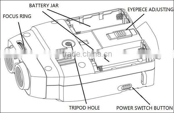 6x seeing in complete darkness portable infrared digital night vision monocular scope FG-FD300