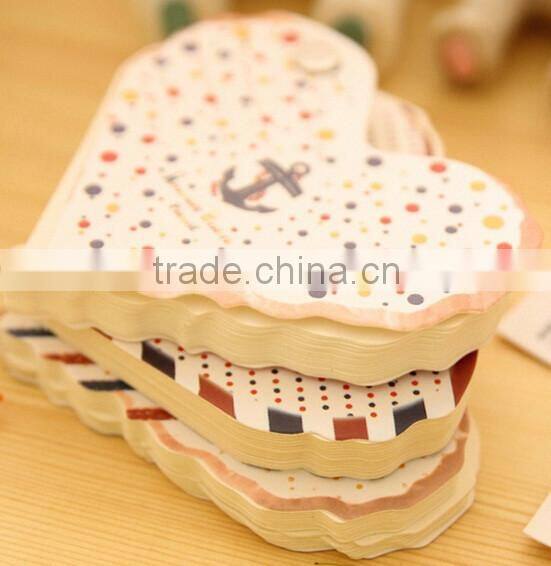 New Design Heart Sticky Notepad/Mini Notepad/Custom Notepad