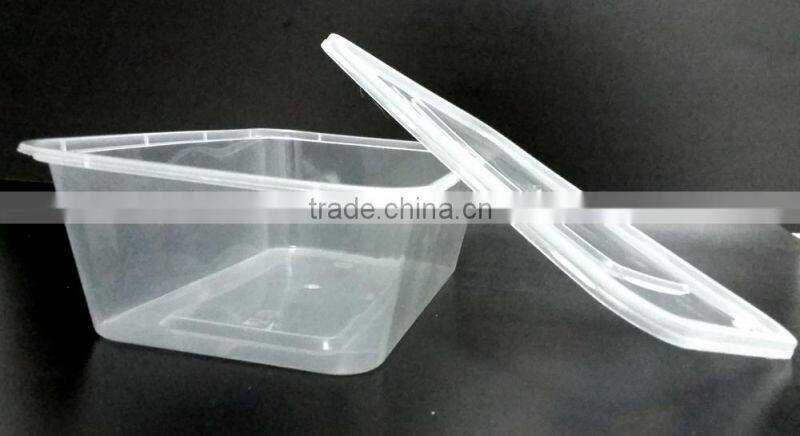 High quality plastic food container 500 ml food box