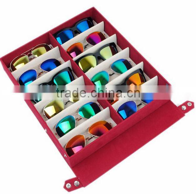 velvet Material sunglasses case/sunglasses storage box/sunglasses boxes