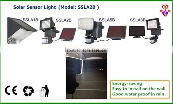 solar light with sensor/Solar motion Sensor Light/waterproof sensor led flood light
