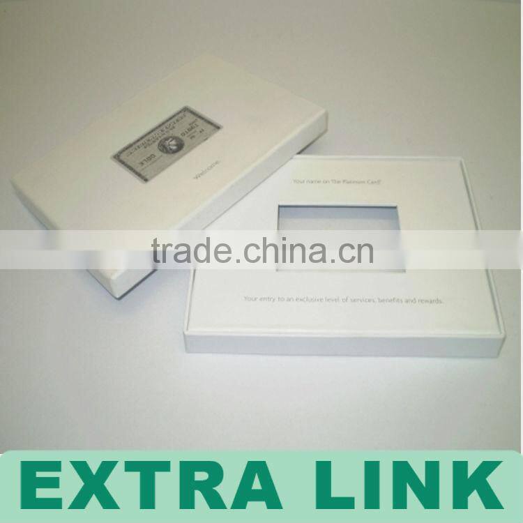 Custom Logo Printed Decorative paper box with clear plastic cover