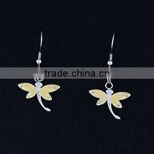 earrings with butterfly drop for wholesale