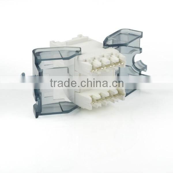 Network Solution Cat 6 UL 180Degree UTP RJ45 Connector Modular Keystone Jack