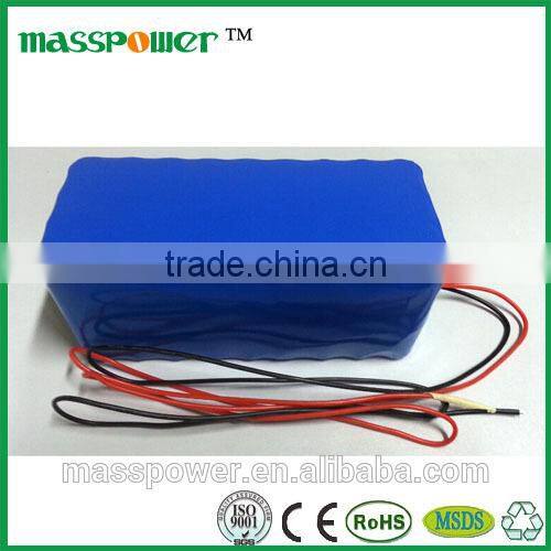 2016 Shenzhen Masspower Rechargeable li-ion battery pack 24v 20Ah