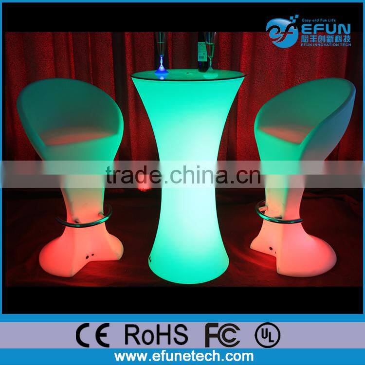 16 color change outdoor led light bar chair stool,modern led lighting stool