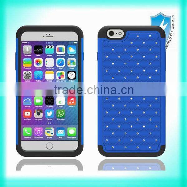diamond cute case with strong protective fuction For iphone 6 plus