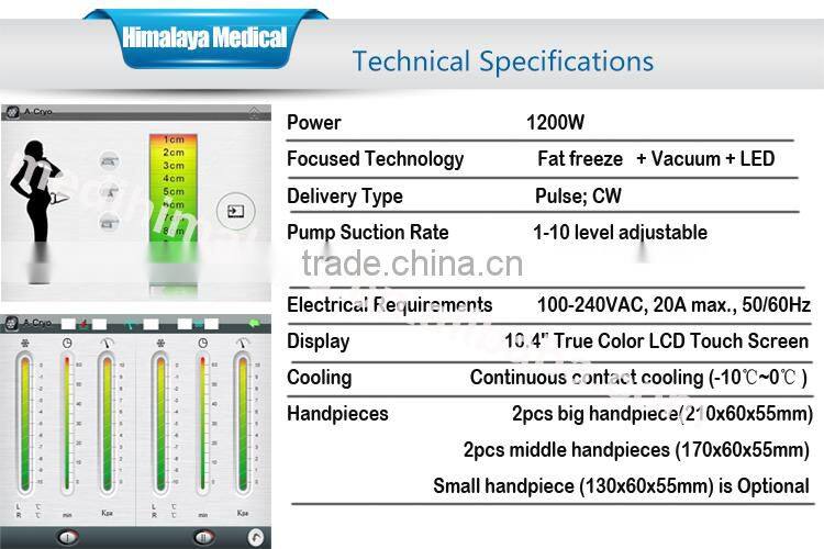 great silicone handle cool tech fat freezing machine