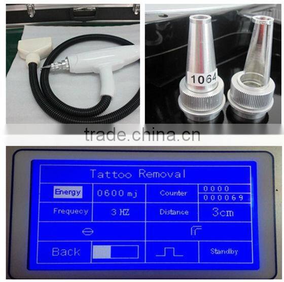 professional salon use q switch nd yag laser tattoo removal & eye-line removal equipment