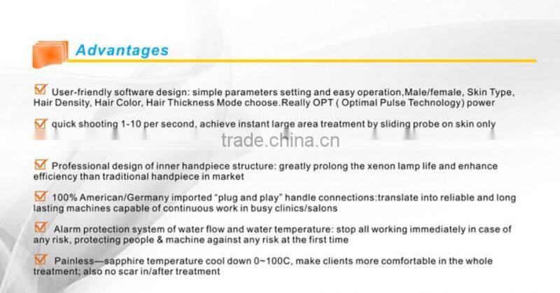 Professional Ipl Shr Beauty Machine for hari removal and skin rejuvenation