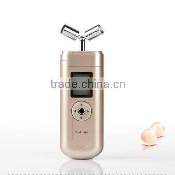 Iontophoresis face lift muscle tone machine for home use