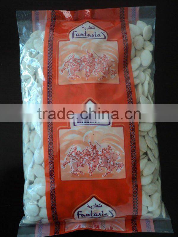 Roasted and salted snow white pumpkin seeds small packing