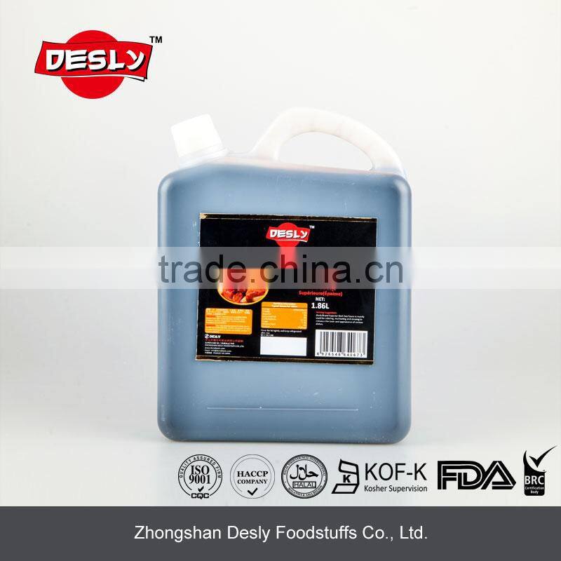 1.86L Chinese Dark Soy Sauce for Restaurant 5lbs
