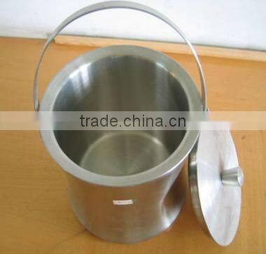 Double walls wine bottle cooler beer ice bucket stainless steel ice pail