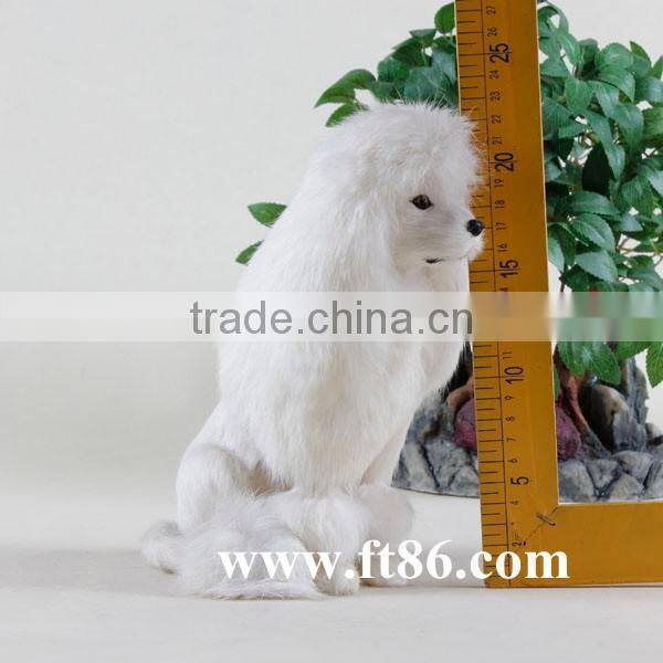 white stuffed plush lifelike dog soft toy
