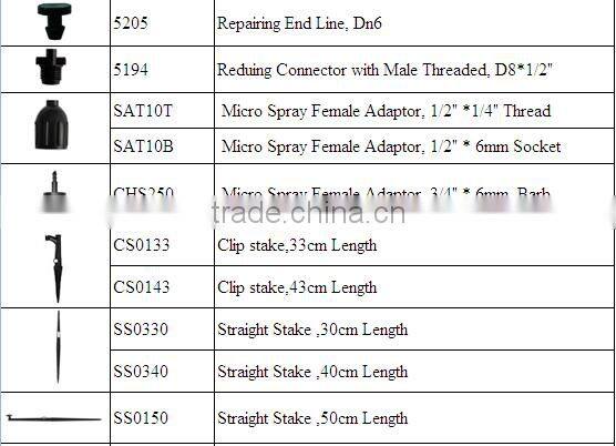 Weight Hammer Sprinkler Fittings Drip Irrigation