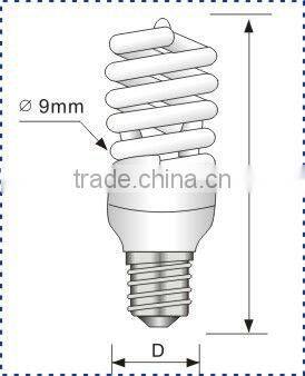 t3 universal full spiral energy saving lamp