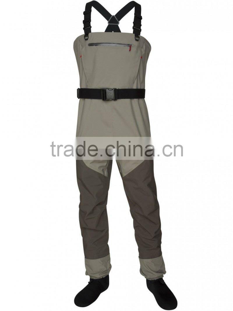 Waterproof 3- Layers Breathable Stockingfoot Fishing waders