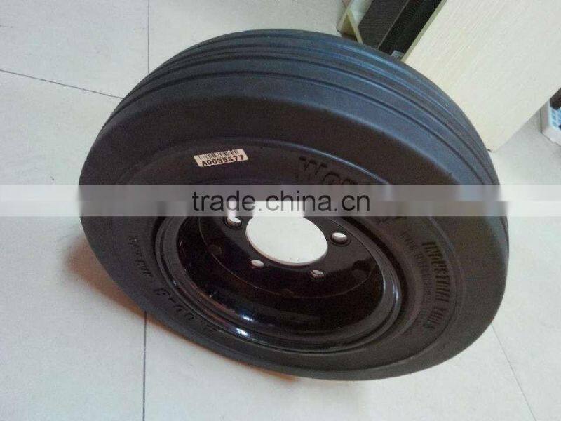 small solid rubber wheels 3.20-8 3.60-8 4.00-8 16x5-9 used for industry trailer machine