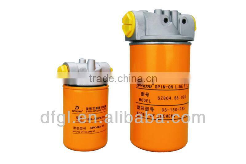 CHINA manufacturer DFFILTRI world market glass fiber SP-10 series return line filter